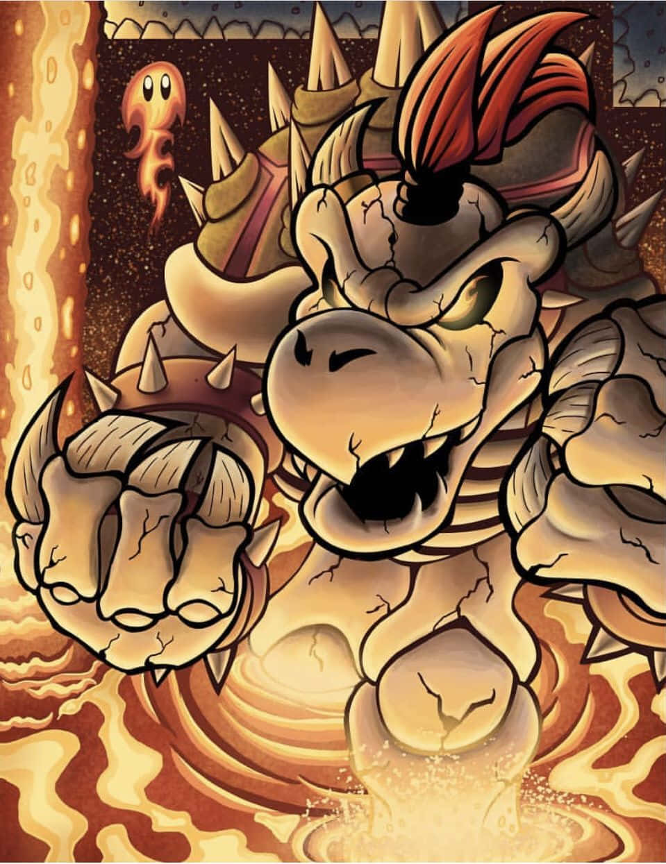 Bowser – Marios formidable fiende Bakgrunner