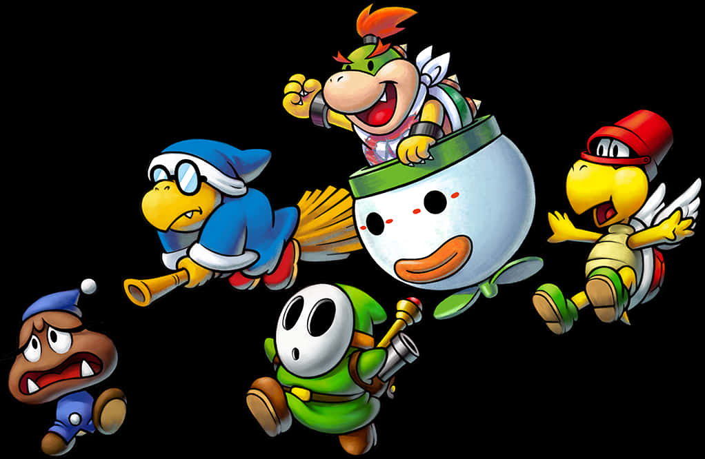 Bowser Minions Illustrasjon Bakgrunner