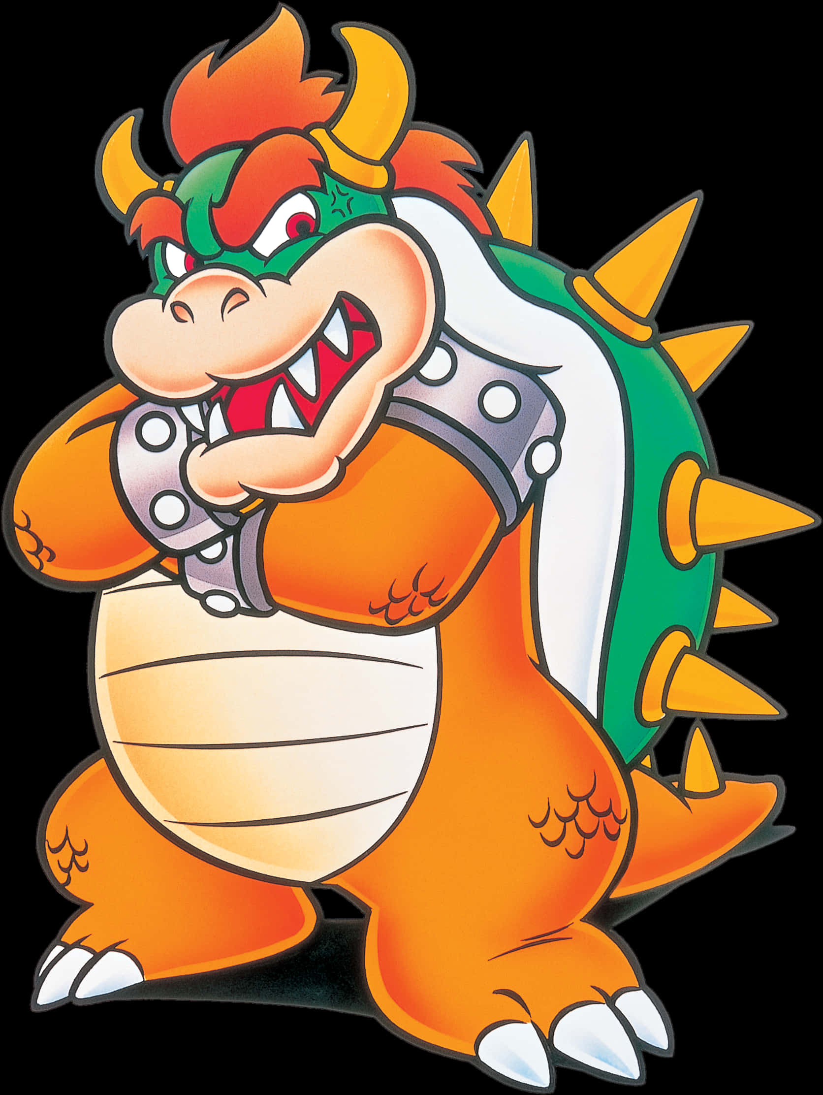 Bowser smilende kunstverk Bakgrunner