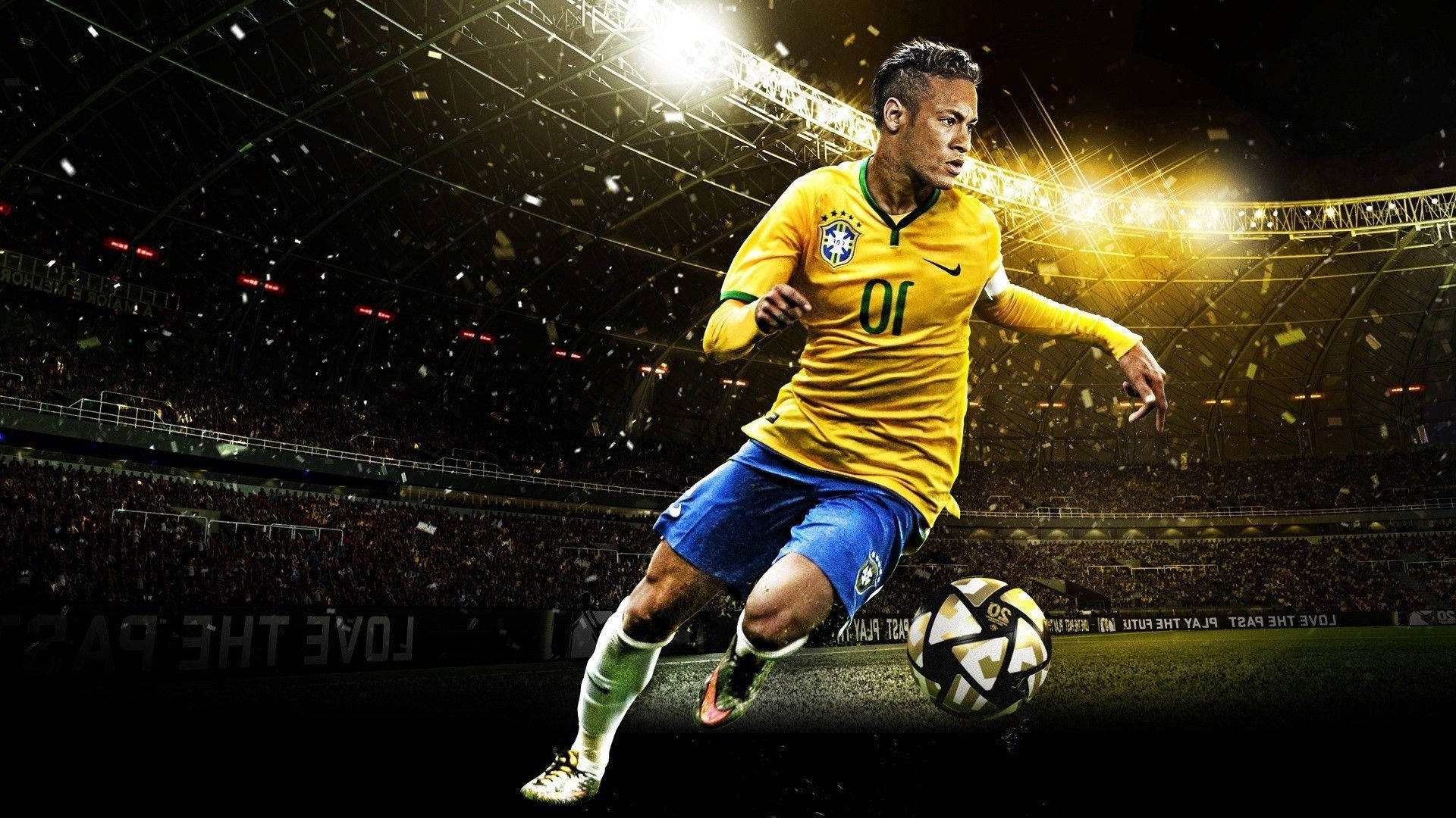 Brasil- og Paris Saint-Germain-stjernen Neymar viser frem sine fantastiske driblinger Bakgrunner