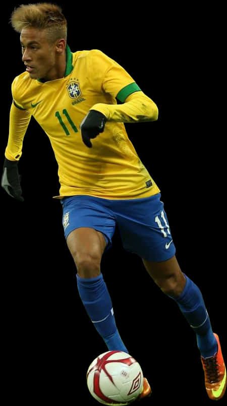 Brasiliansk fotballspiller i dribling Bakgrunner