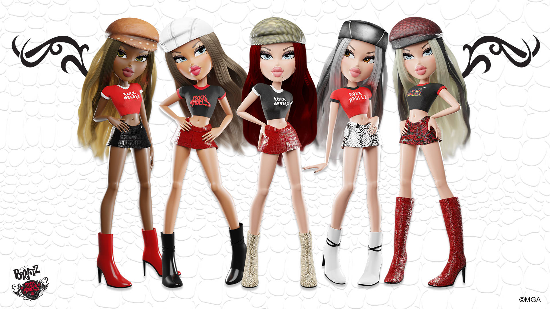 Bratz Aesthetic-modeller med cap Bakgrunner