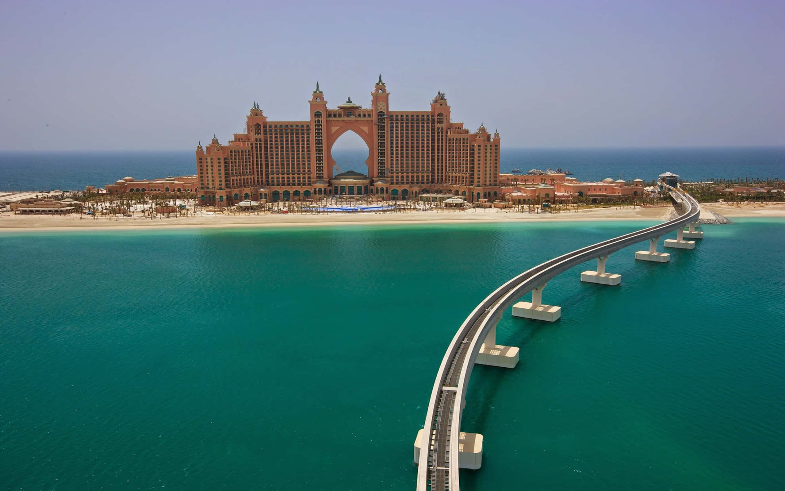 Bredt hav ved Atlantis Resort Bakgrunner