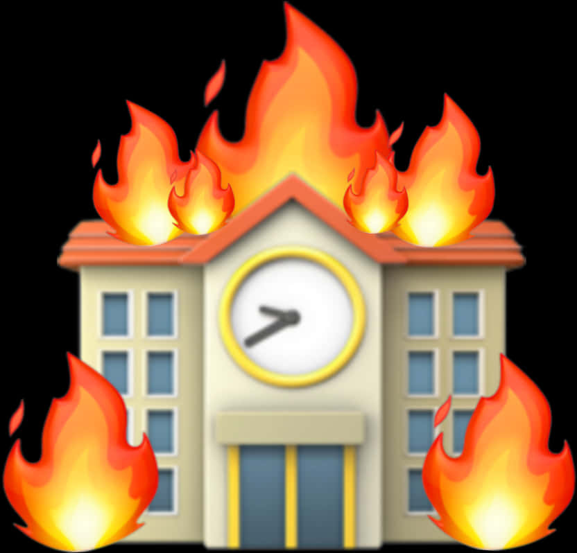 Brennende skoleklokke-emoji Bakgrunner