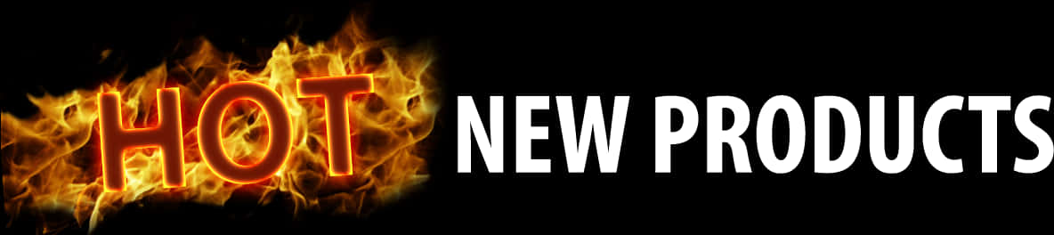 Brennhete nye produkter-banner Bakgrunner