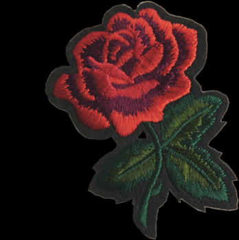 Broderi Rød Roselapp Bakgrunner