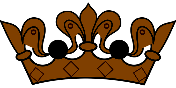 Bronsekrone silhuett Bakgrunner