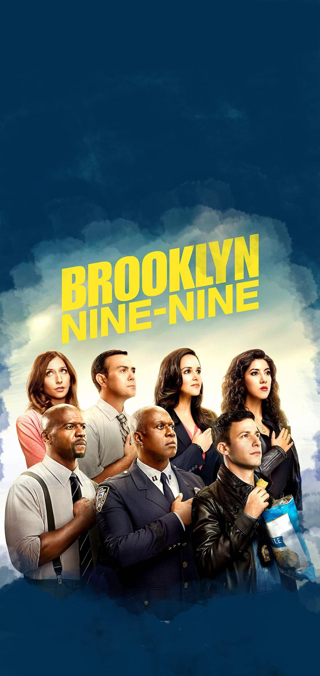 Brooklyn Nine Nine Blå Fan Art Bakgrunner