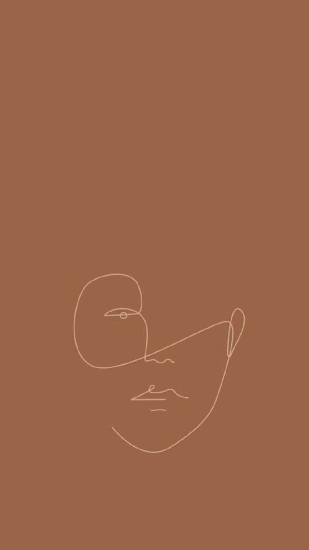 Brunt minimalistisk — Brun estetisk GIF Bakgrunner