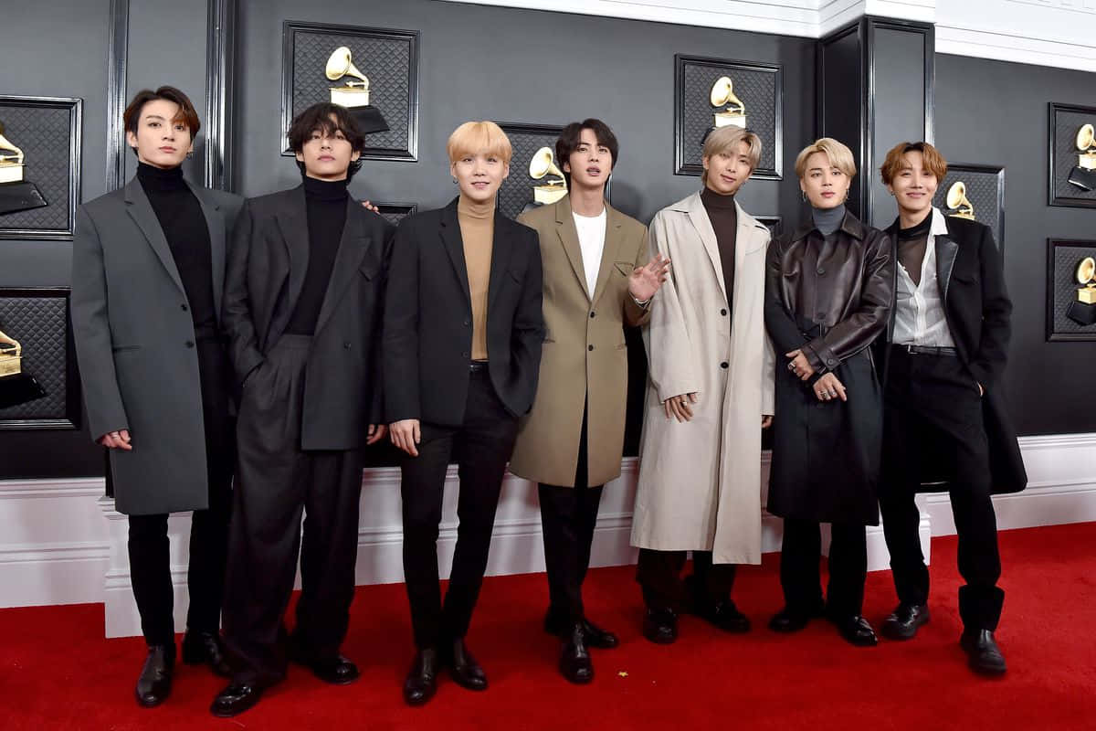 BTS 2020 Grammys-bilde Bakgrunner