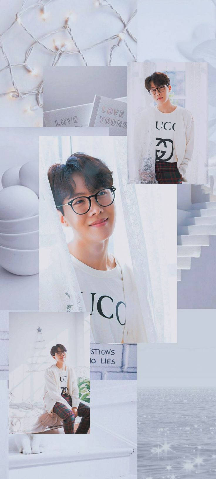 BTS Aesthetic Jhope på Hvit Bakgrunner