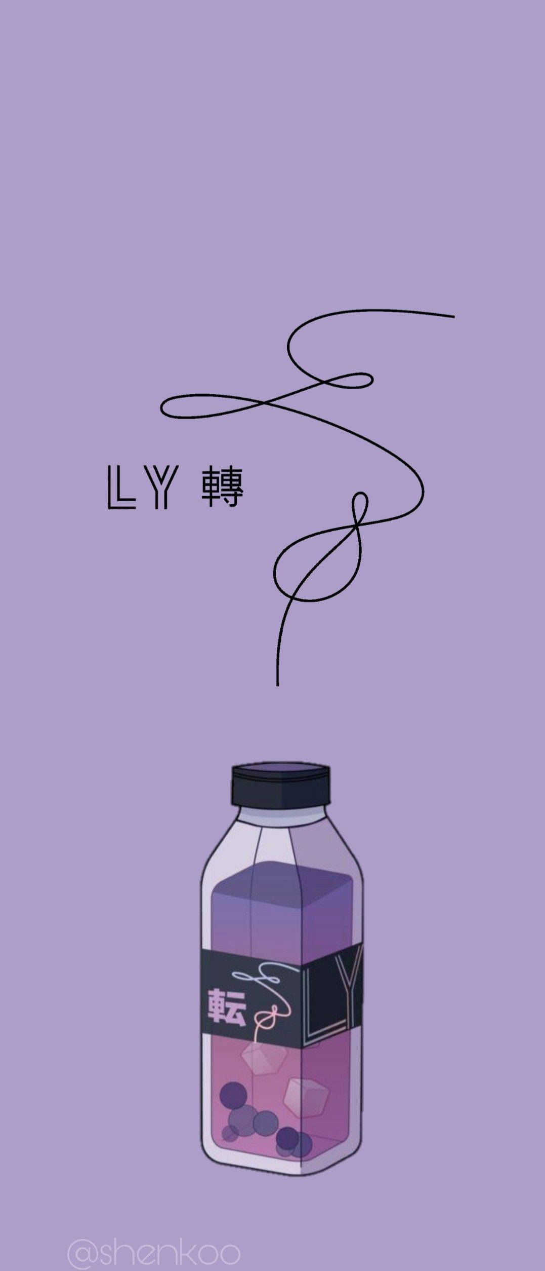 BTS Aesthetic Love Yourself Lilla Bakgrunner