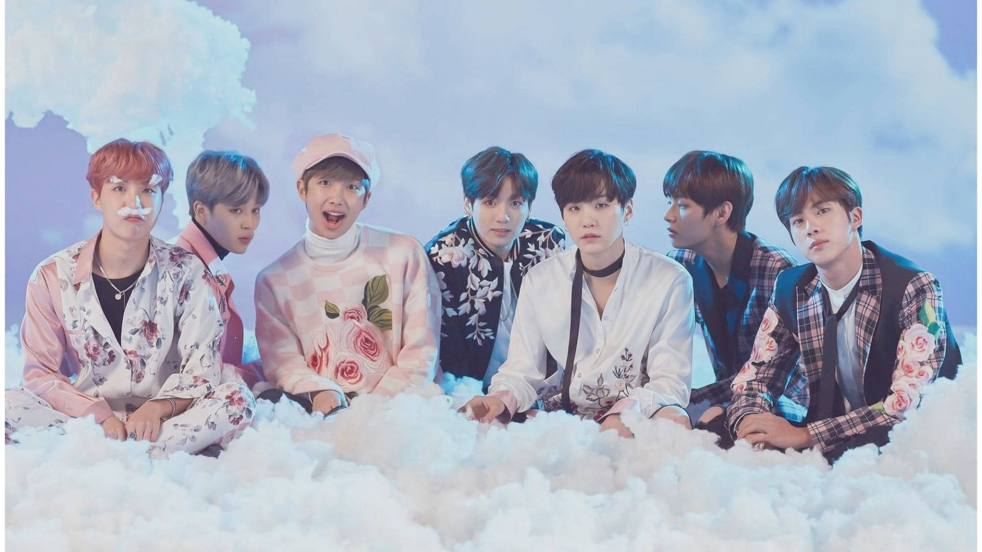 BTS Fake Snow Skrivebordsbakgrunn Bakgrunner
