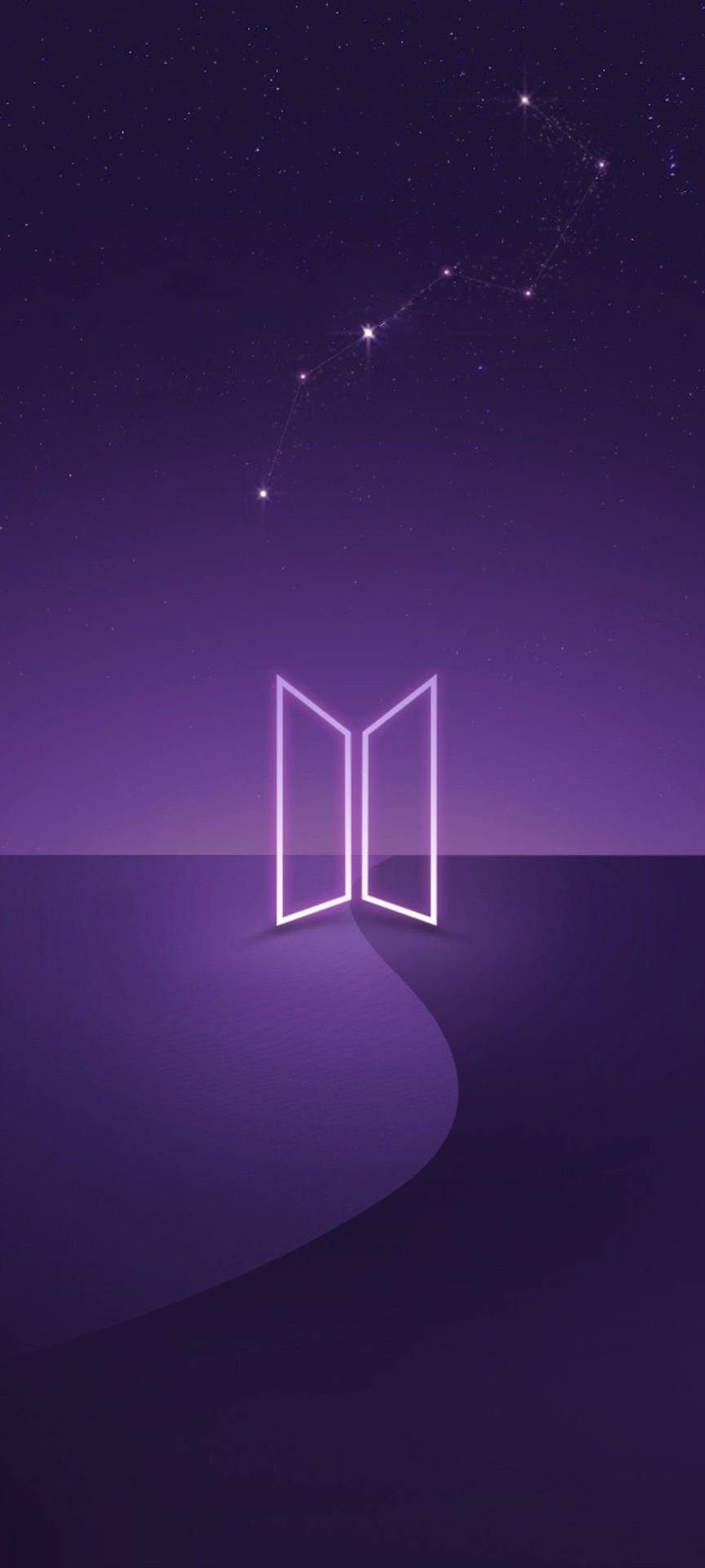 BTS fiolett logo bakgrunnsbilde