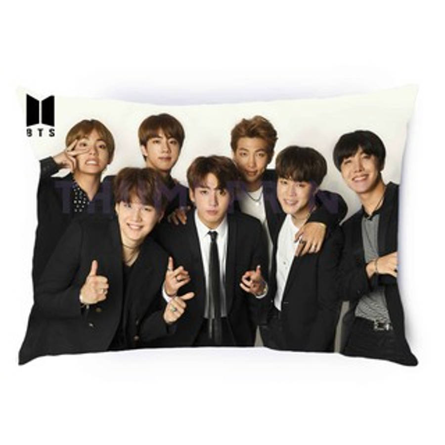 BTS Gruppe Søt Pute Bakgrunner