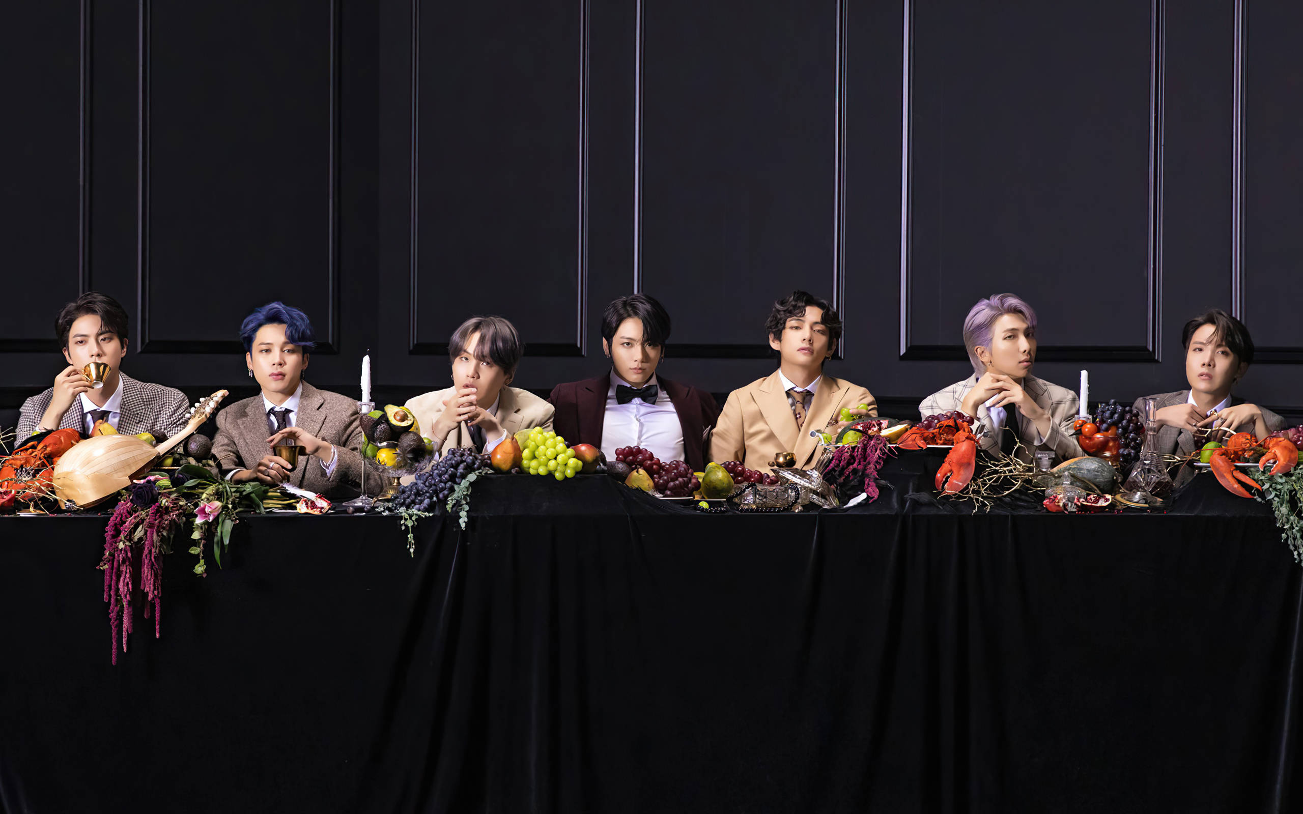 BTS gruppebilde Dionysus Bakgrunner