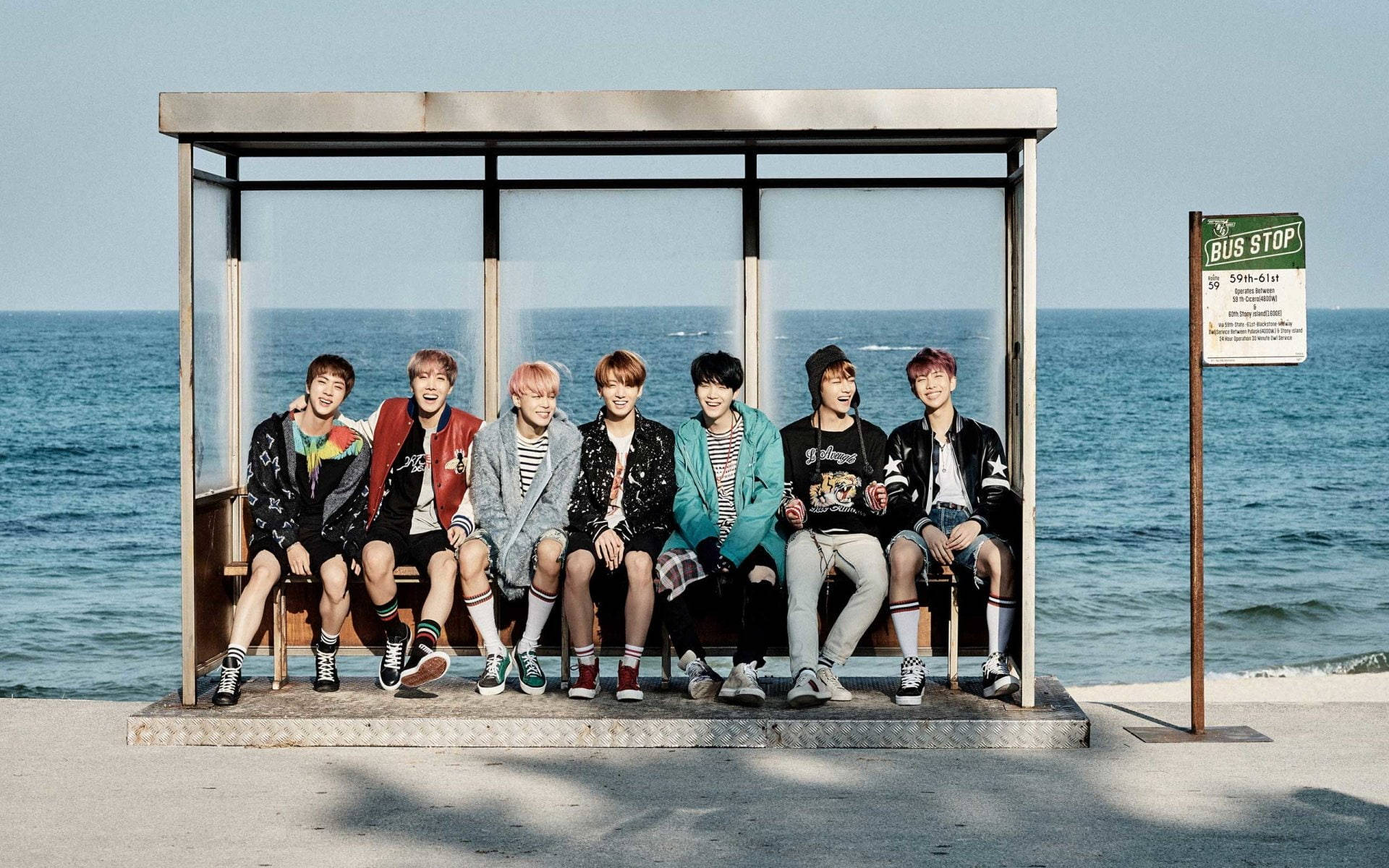 BTS gruppebilde YNWA Bakgrunner