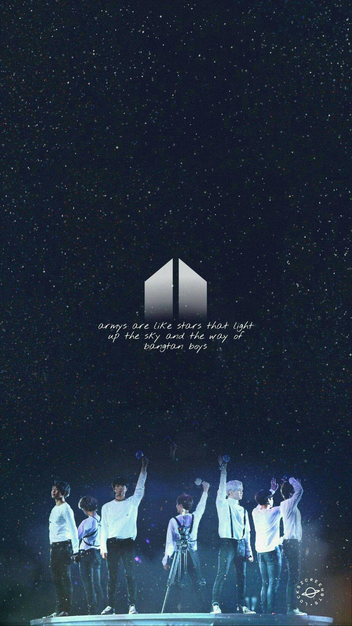 BTS-konsert med Army-logo Bakgrunner