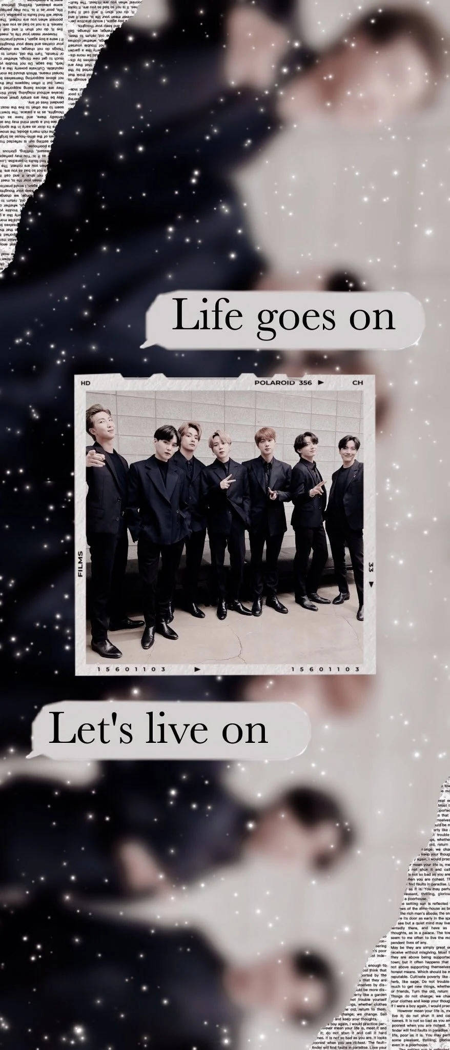 BTS Life Goes On Talebobler Bakgrunner