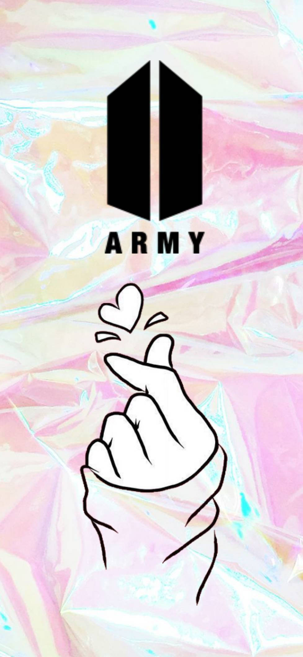 BTS-logo fingerhjerte Bakgrunner