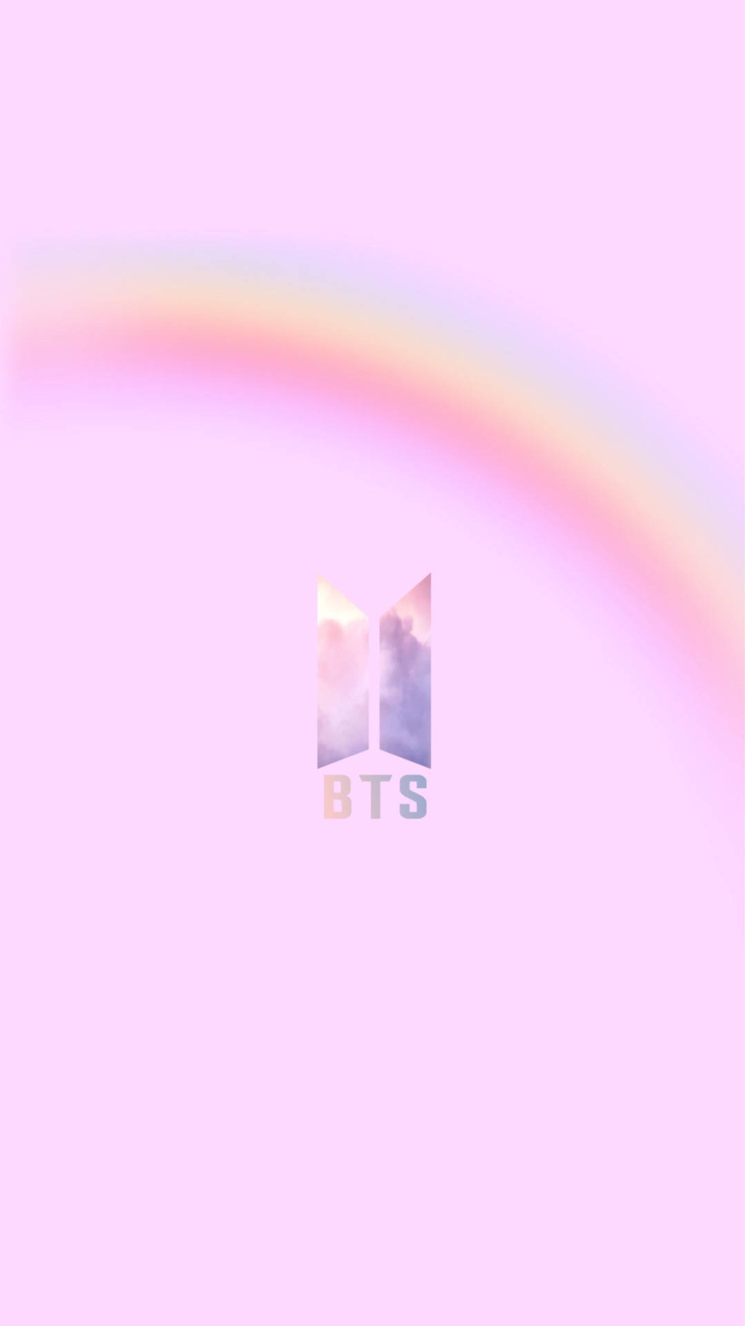 BTS-logo rosa regnbue Bakgrunner