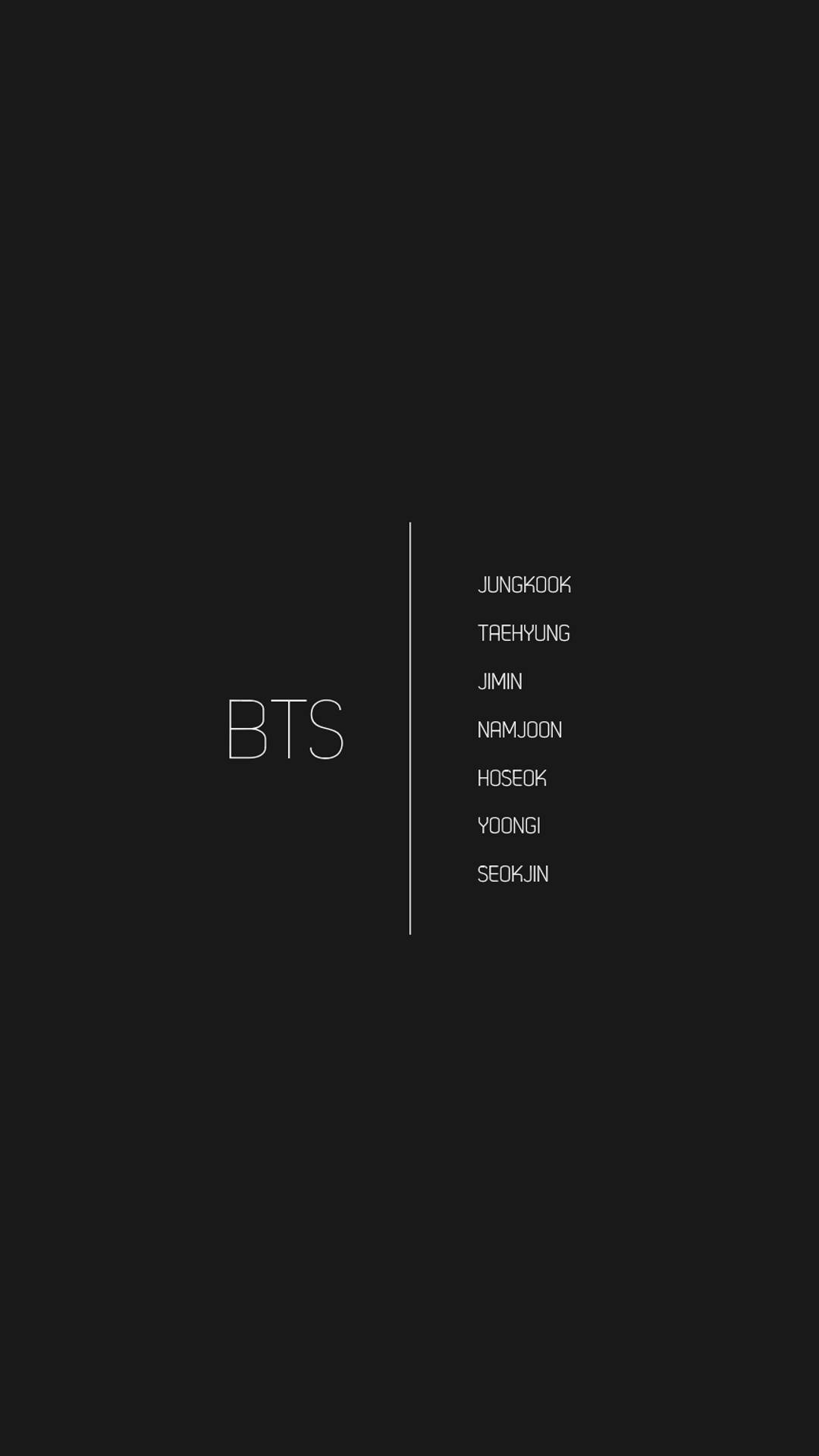 BTS-medlemmenes navn Tumblr-estetikk Bakgrunner