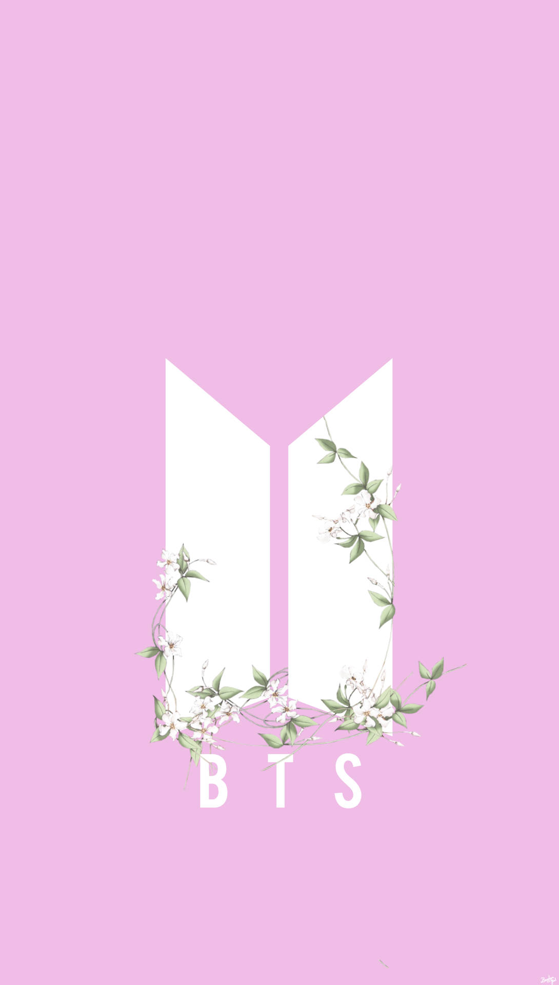 BTS Minimalistisk Logo Bakgrunner