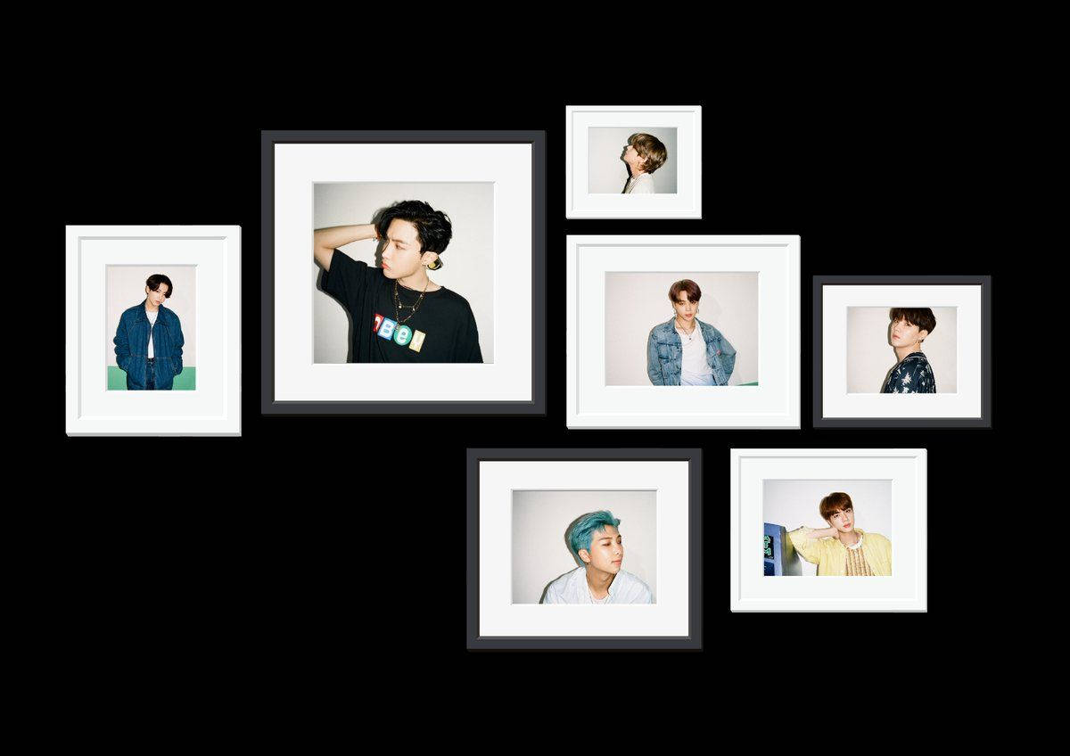 BTS Polaroid-skrivebordsbakgrunn Bakgrunner