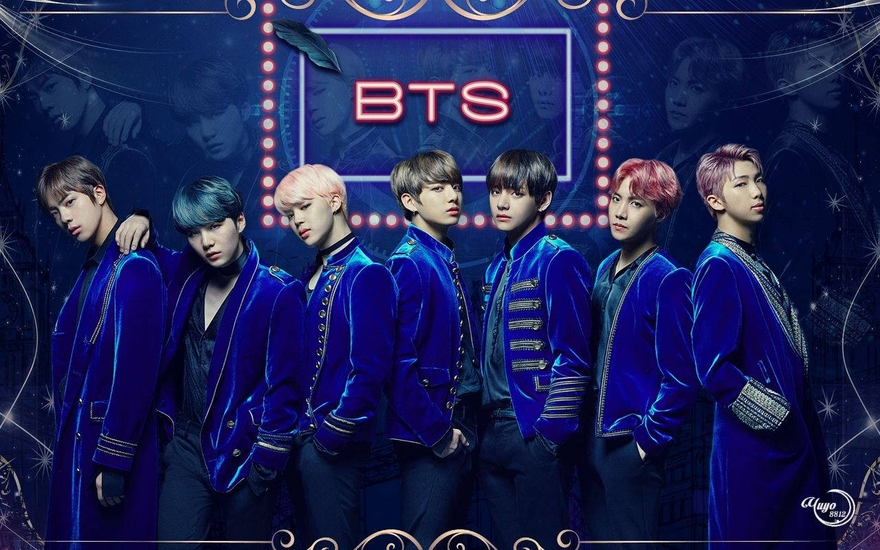 BTS ser kule ut i blått Bakgrunner
