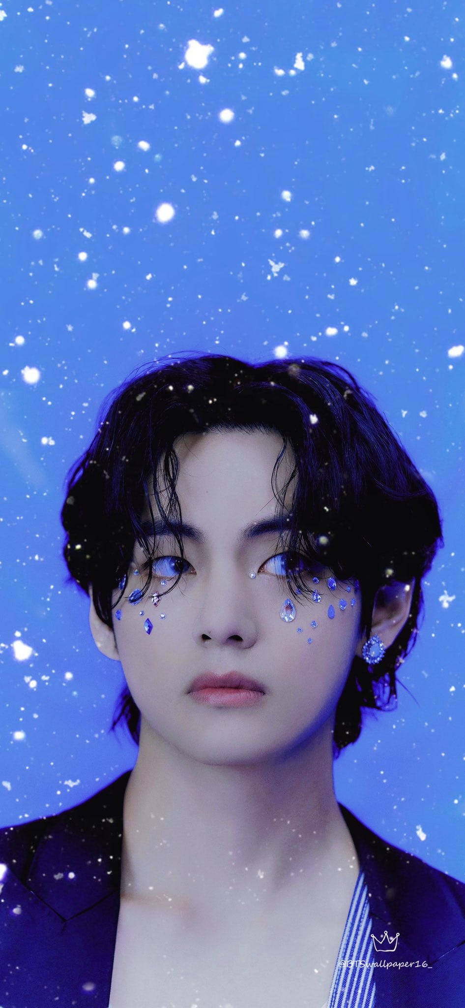 BTS Tae Hyung Ansiktsjuveler Bakgrunner