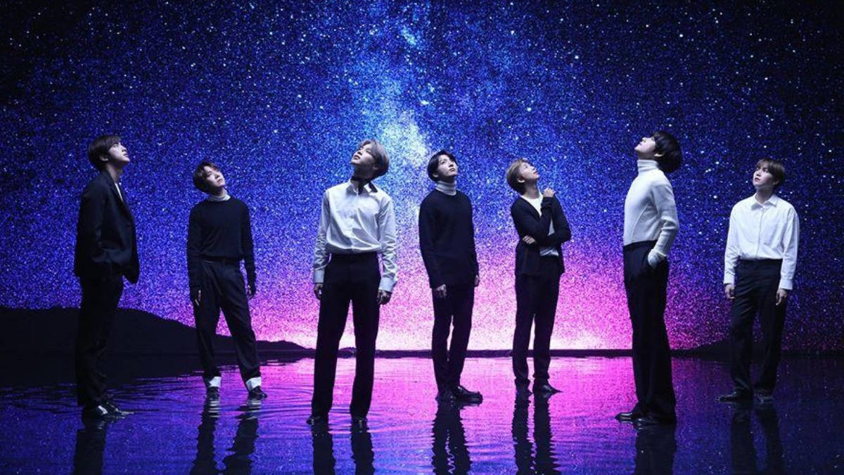 BTS Under The Stars Skrivebordsbakgrunn Bakgrunner
