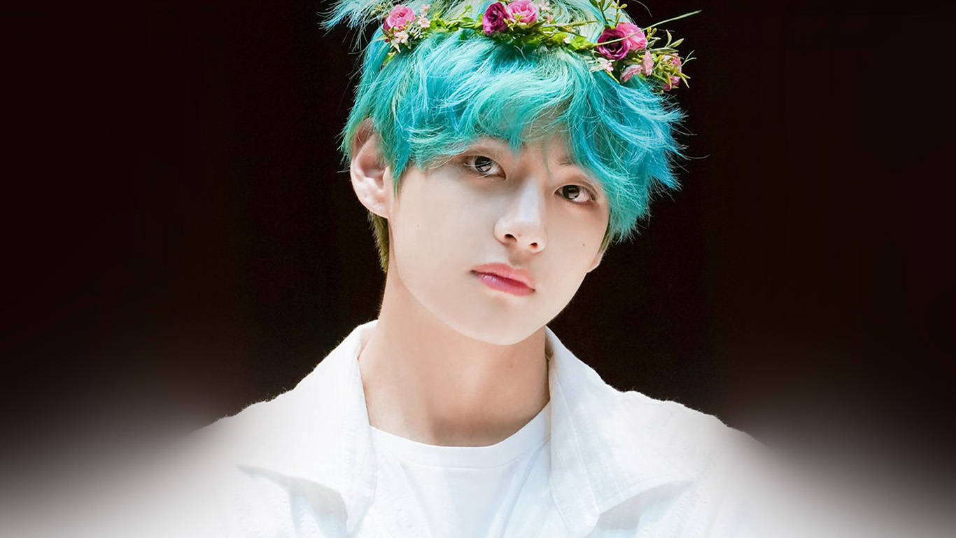 BTS V Blomsterkrone Bakgrunner