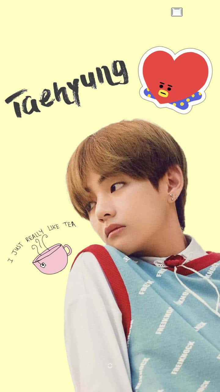 BTS V med et statement Bakgrunner