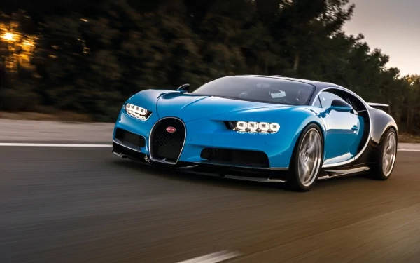Bugatti Chiron Hypercar i bevegelse 4k