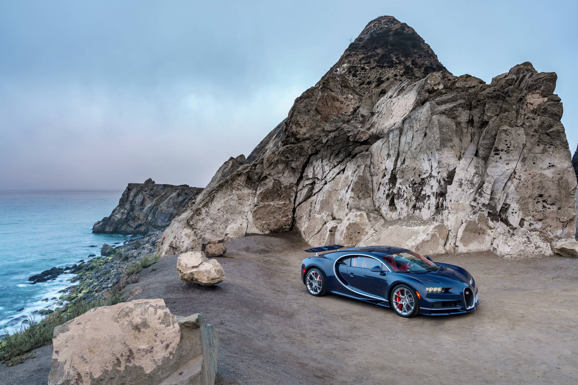 Bugatti Chiron ved sjøen Bakgrunner