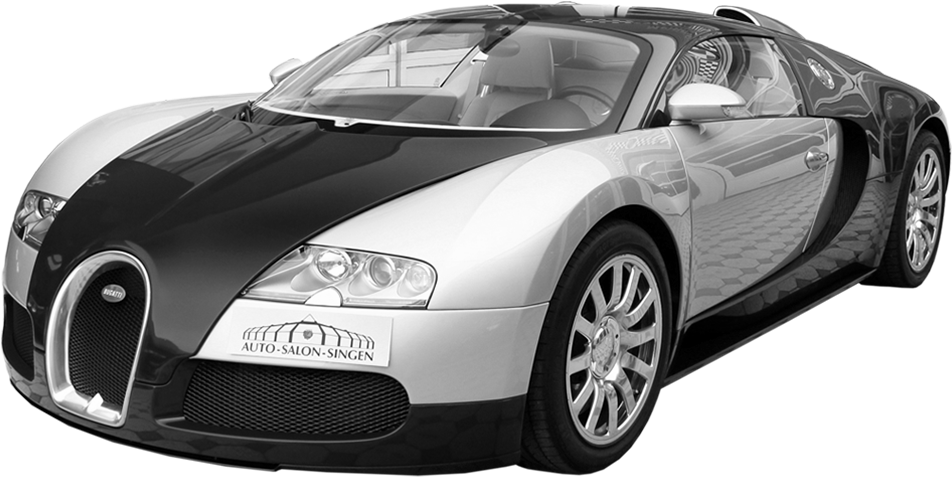 Bugatti Veyron sett fra siden Bakgrunner