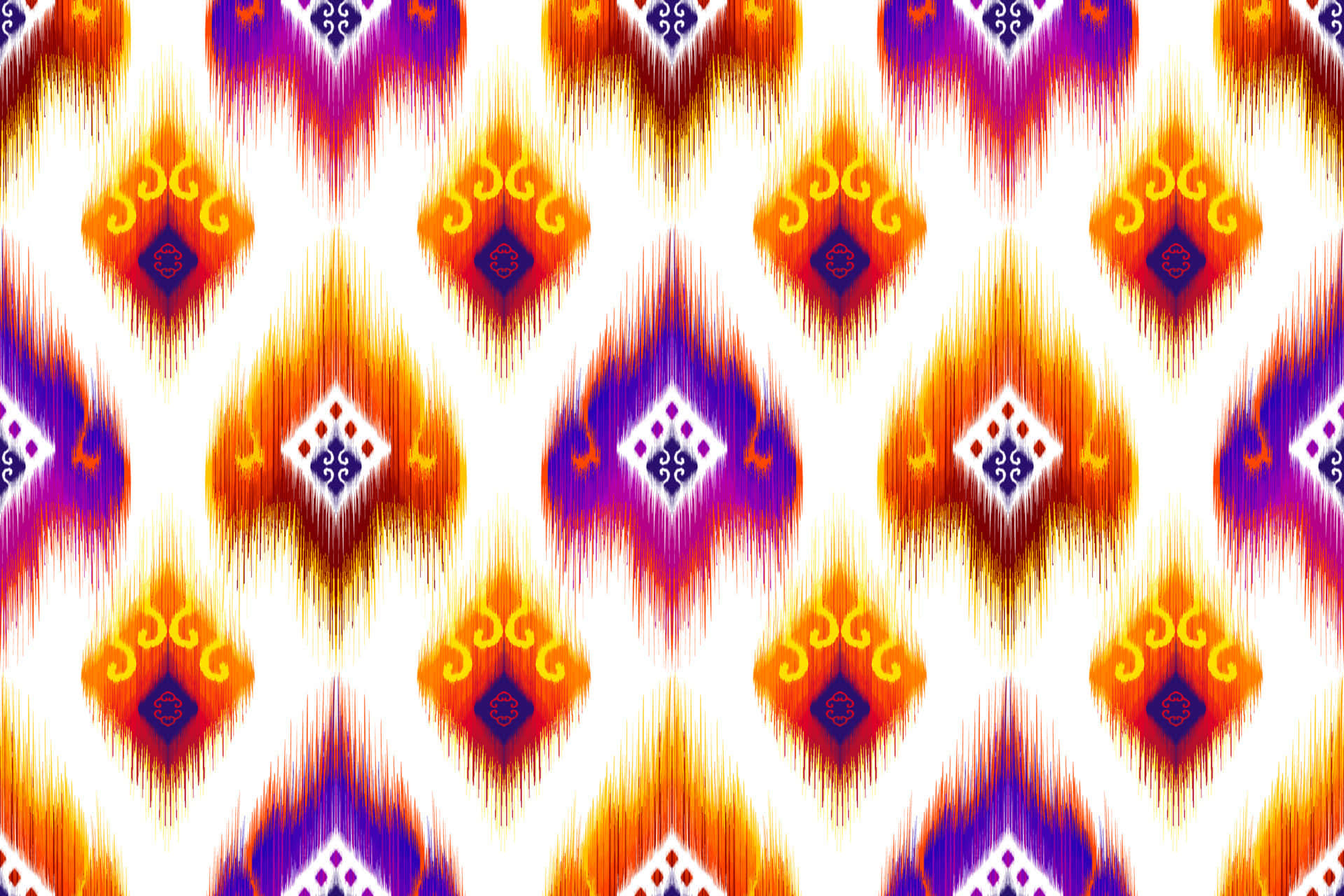 Bukhara Ikat-stoffmønster Bakgrunner