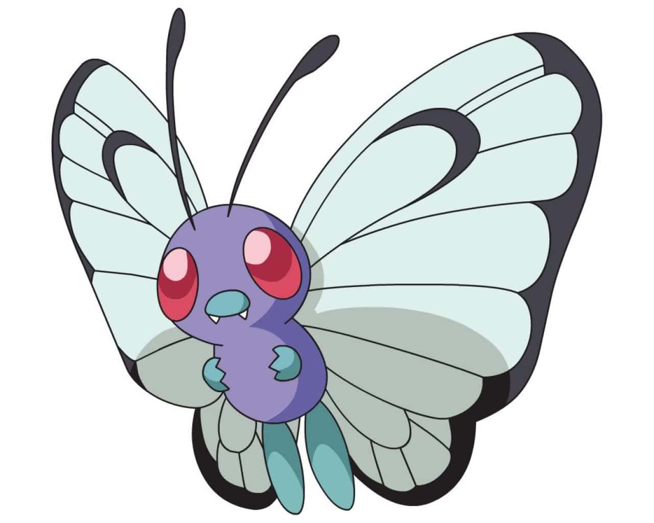 Butterfree hvit kunst Bakgrunner