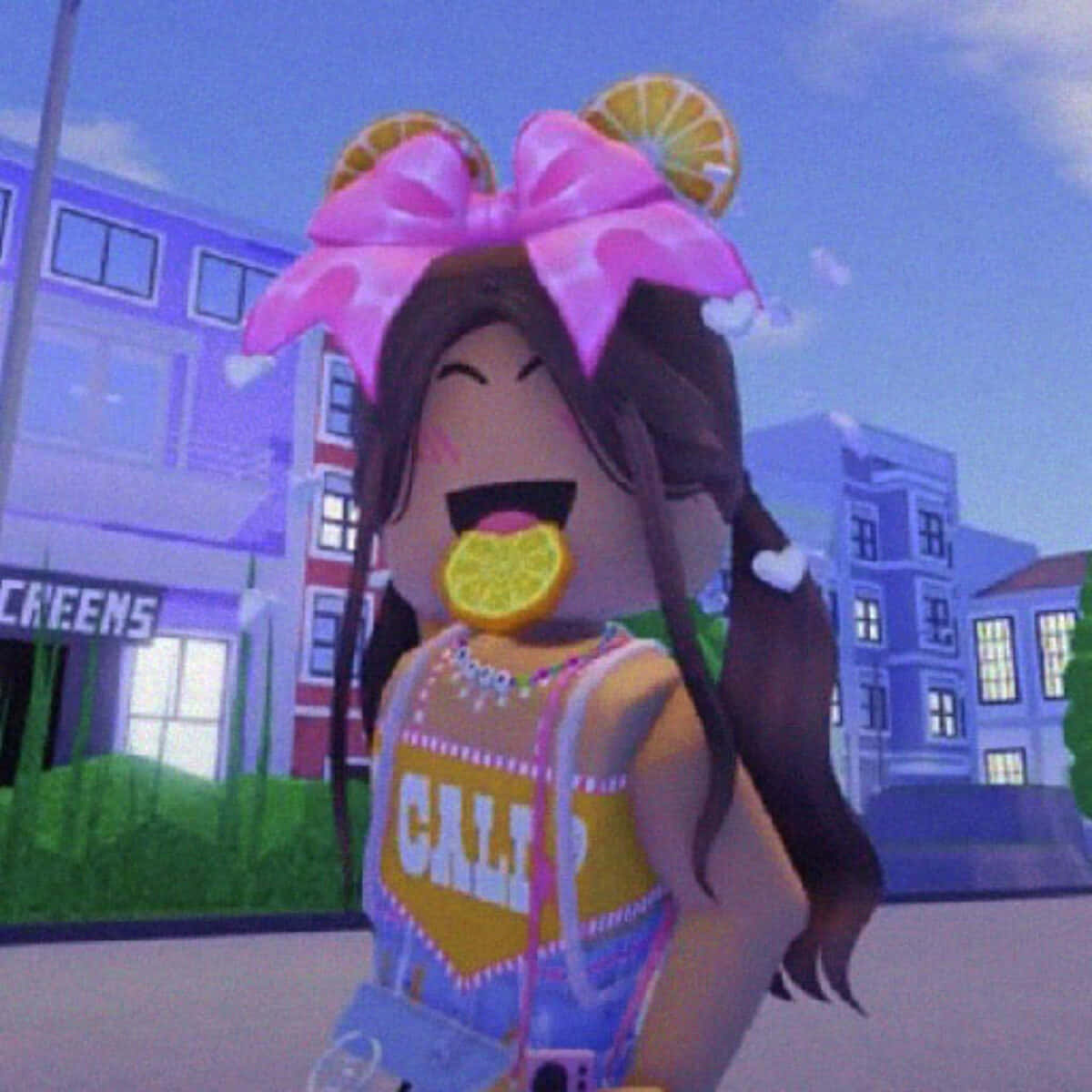 California Roblox Girl Preppy Profilbilde Bakgrunner