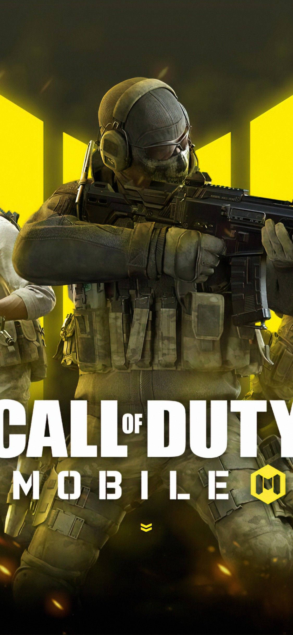 Call Of Duty Mobile Logo Ghost Bakgrunner