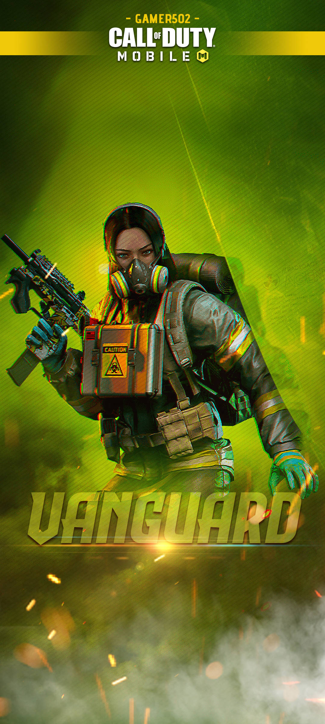 Call Of Duty Vanguard Jentesnikerskytter Grønn gass Bakgrunner
