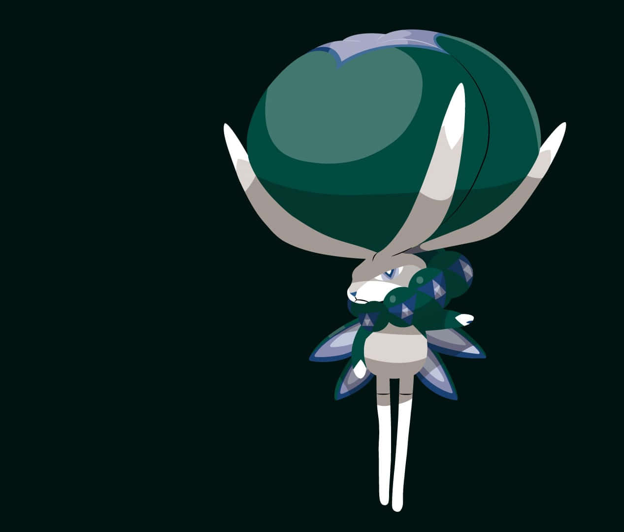 Calyrex Pokemon på svart bakgrunn Bakgrunner