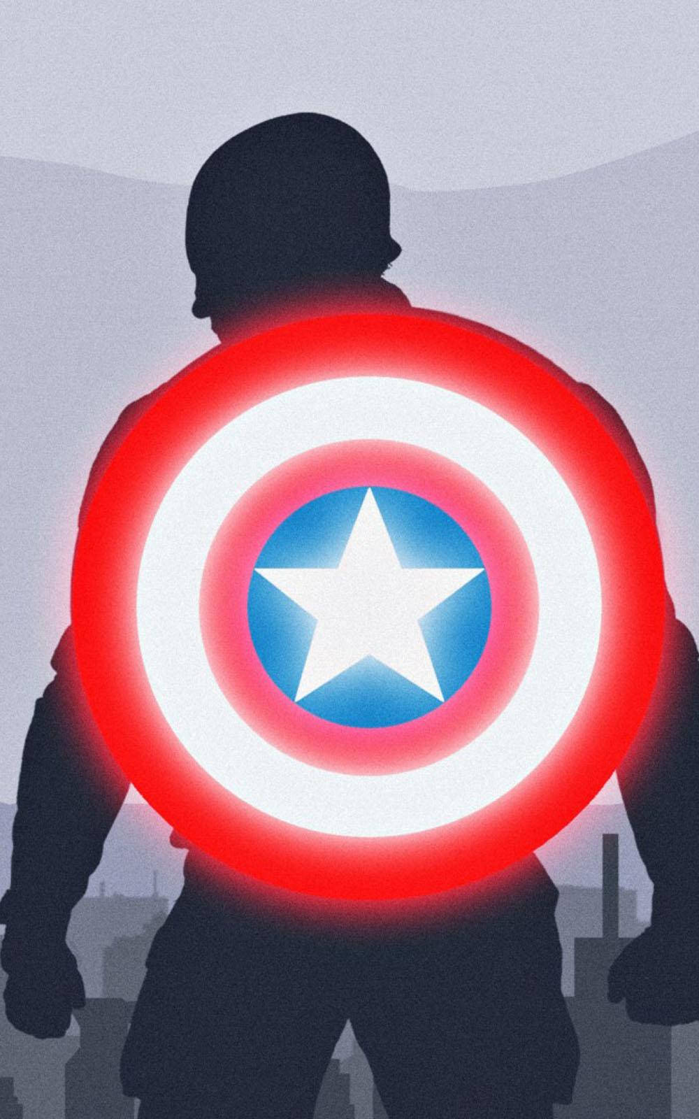 Captain America mobil glødende skjold Bakgrunner
