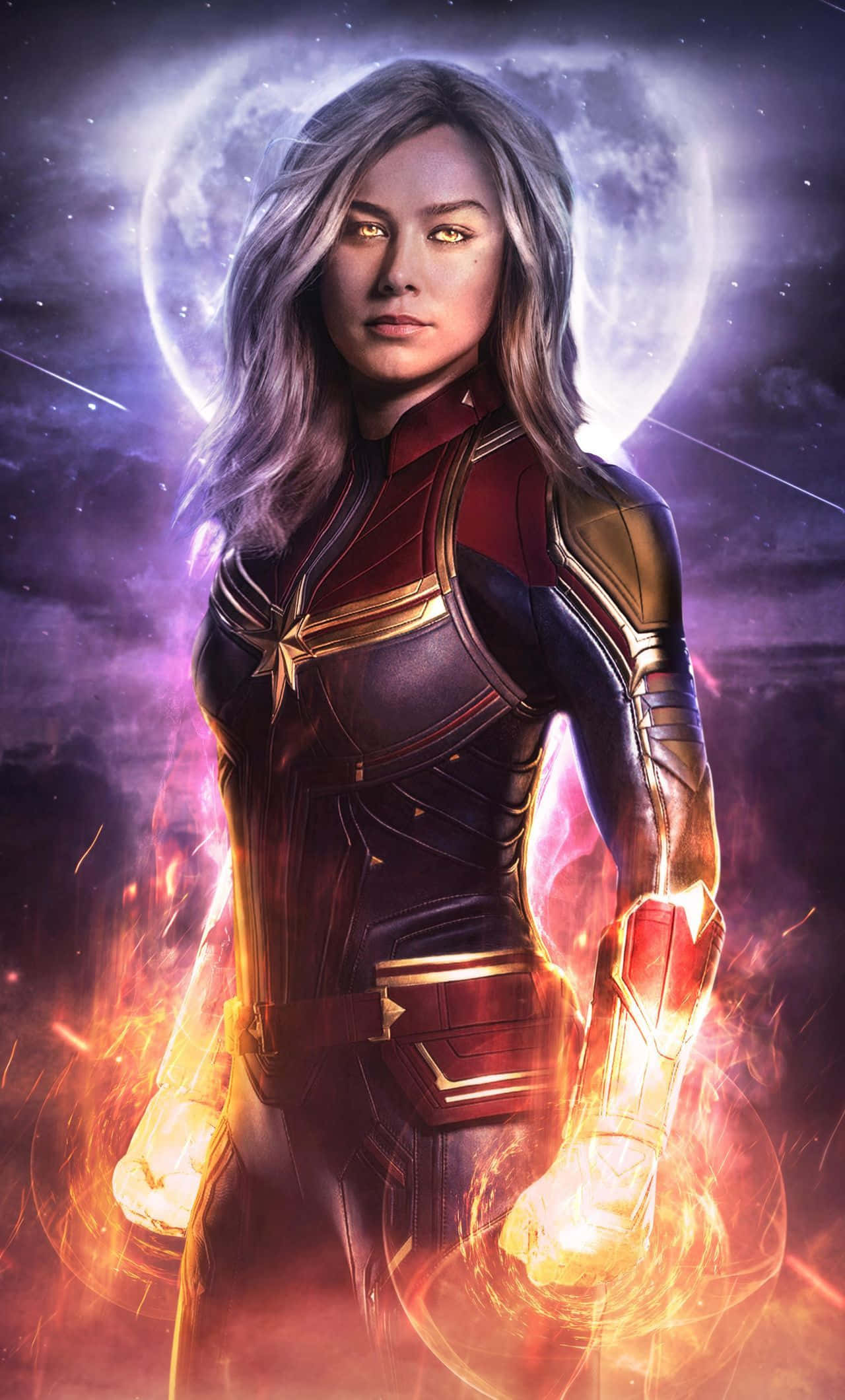 Captain Marvel ankommer for å ta kommandoen i 3D! Bakgrunner