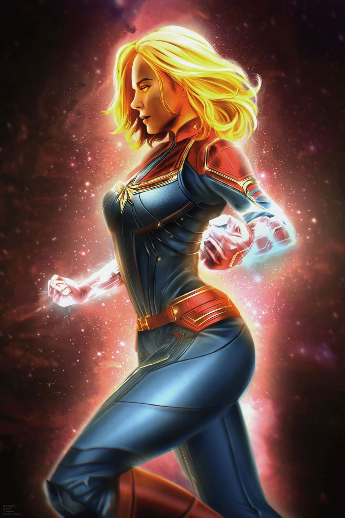 Captain Marvel Carol Danvers, en helt med overmenneskelig styrke og evnen til å fly Bakgrunner
