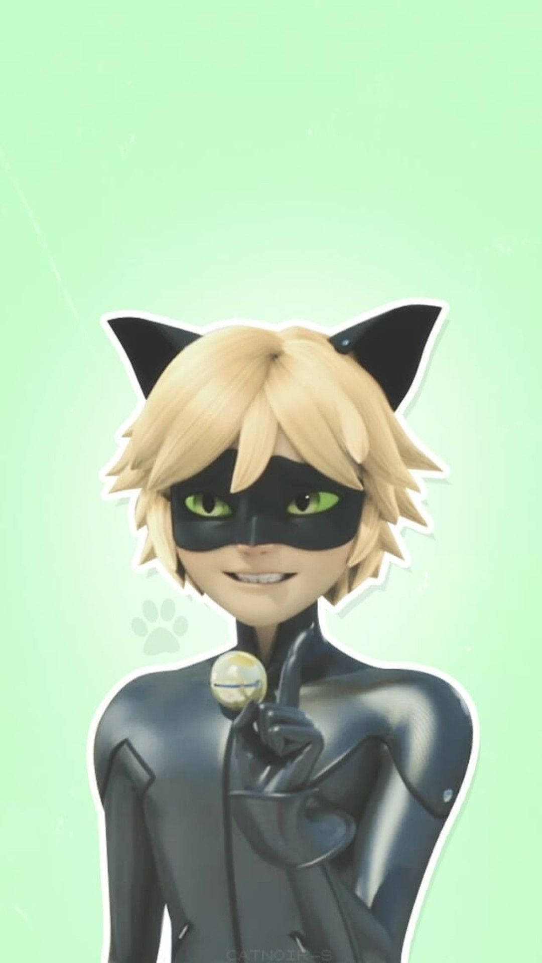 Cat Noir søt gest Bakgrunner