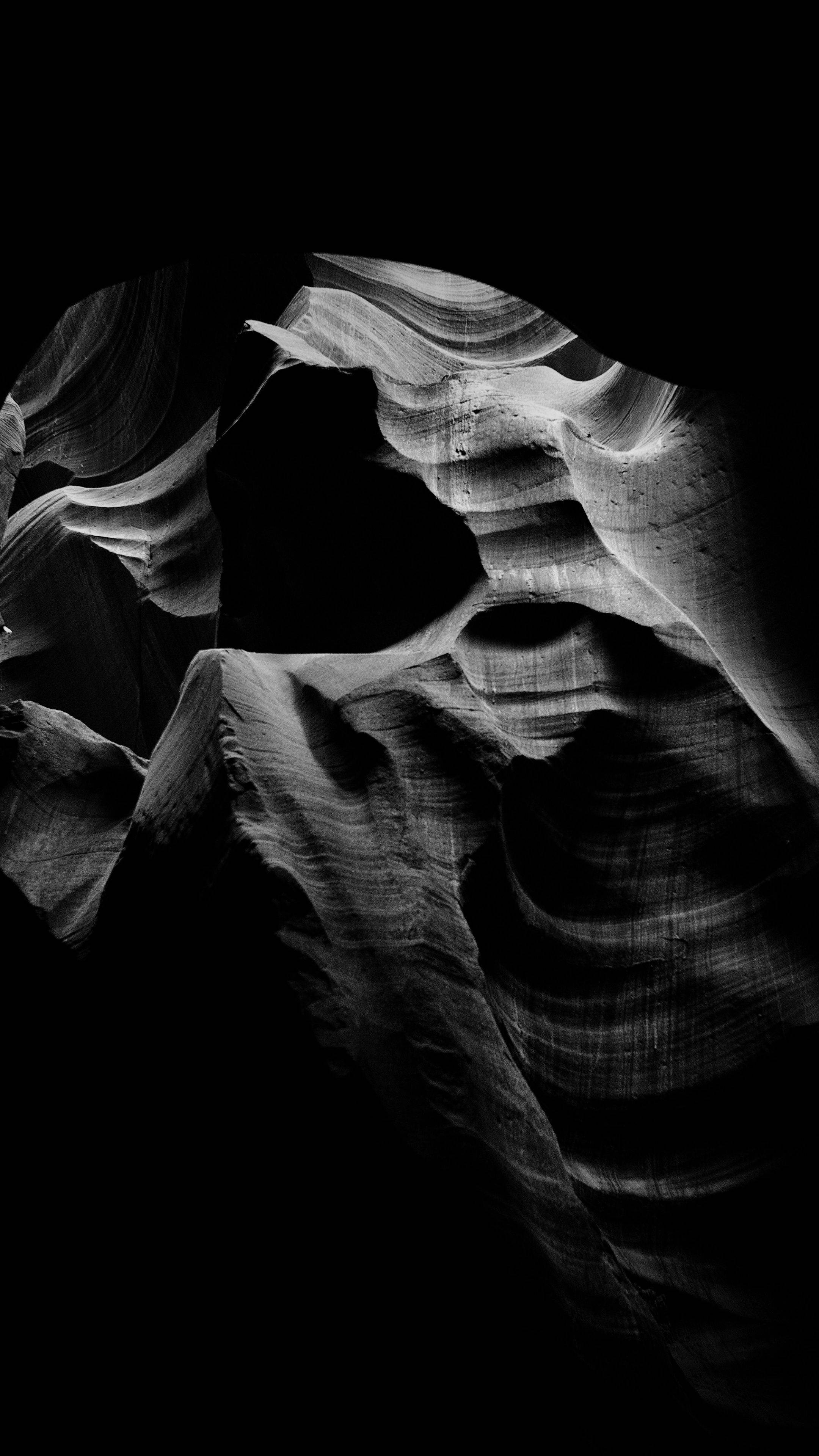 Cave 4K Ultra HD Mørk Telefon Bakgrunner
