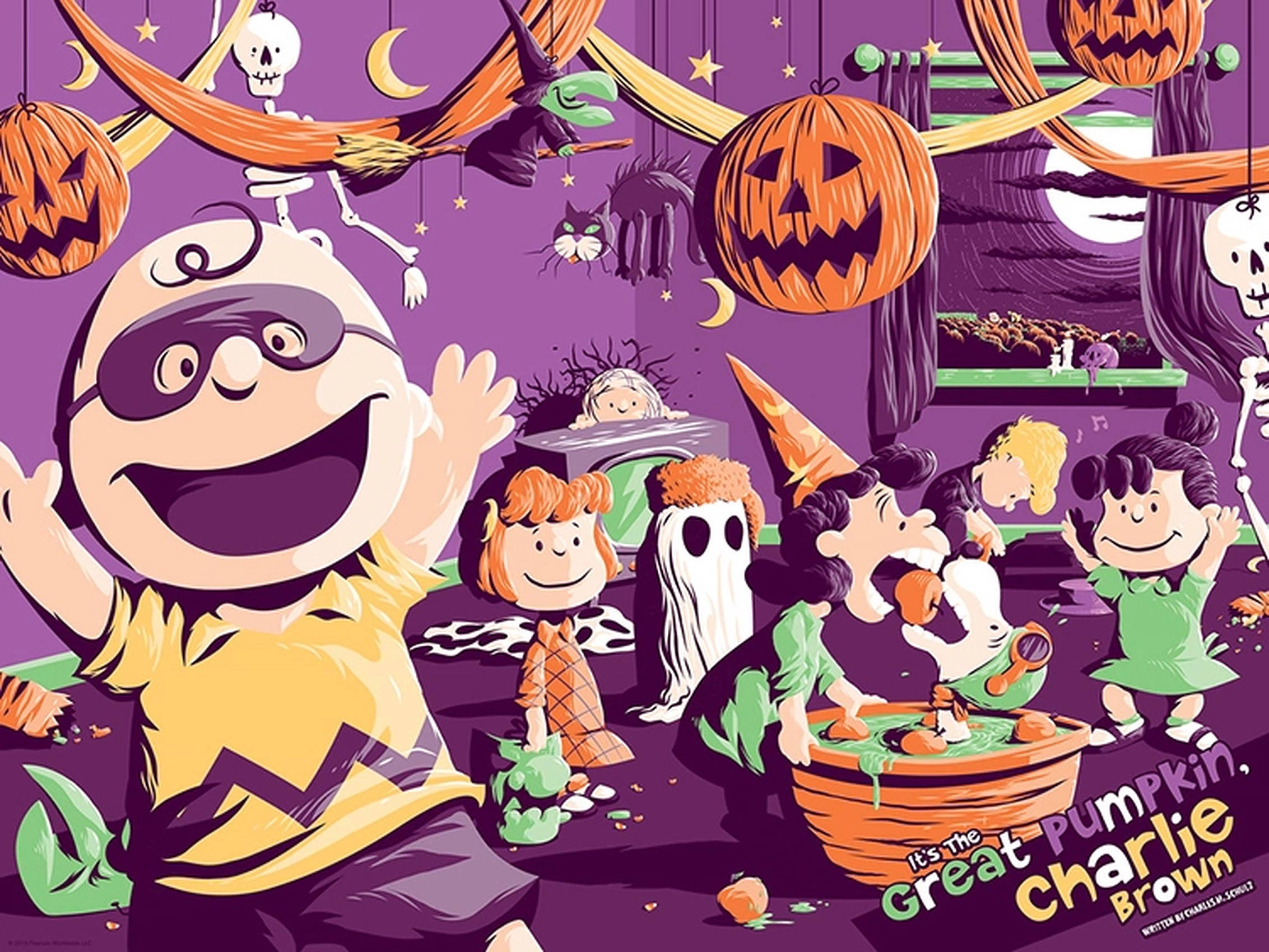 Charlie Brown lilla halloweenfest Bakgrunner