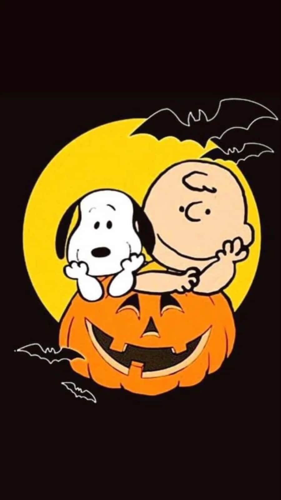 Charlie Brown og vennene gleder seg over halloweenstemningen Bakgrunner