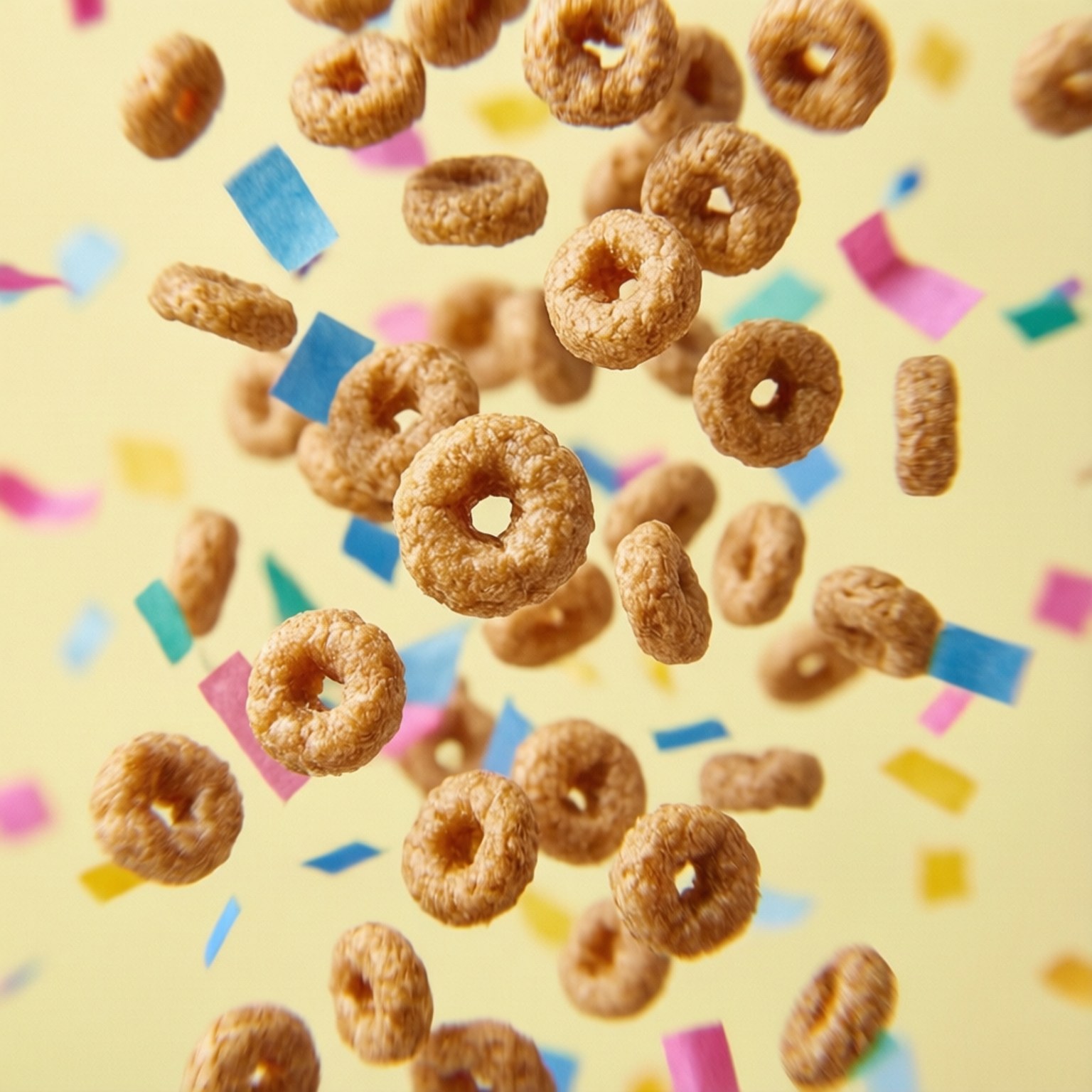 Cheerios Konfetti Bakgrunner